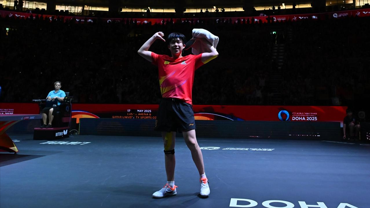 的红双喜体, 会是王楚钦, 途有一阵到